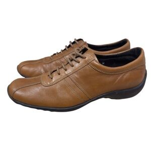 Via Spiga Brown Leather Flats